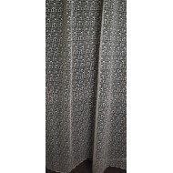 Тюль микросетка с вышивкой (6115-02)