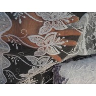 Тюль микросетка с вышивкой (6225-1)