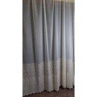 Тюль микросетка с вышивкой (6261-102)