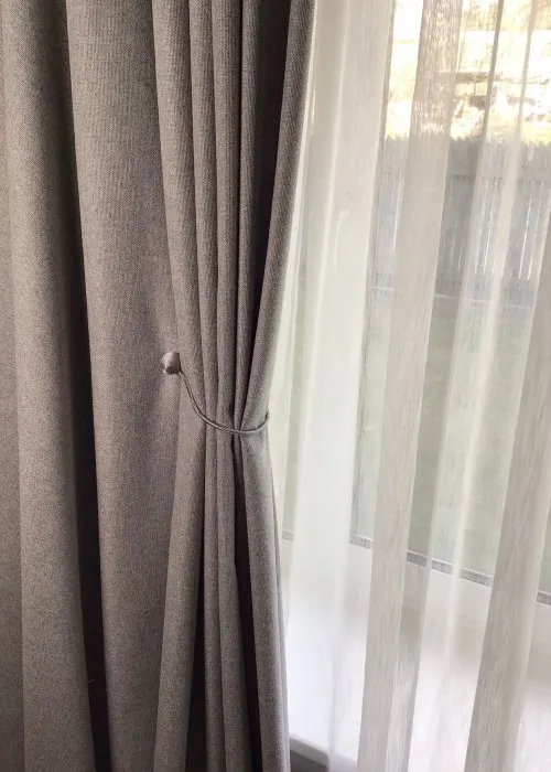 Nakts aizkaru audums lins (L701-3)