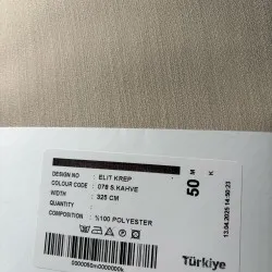 Тюль креп (ELIT KREP-078 S KAHVE-325)